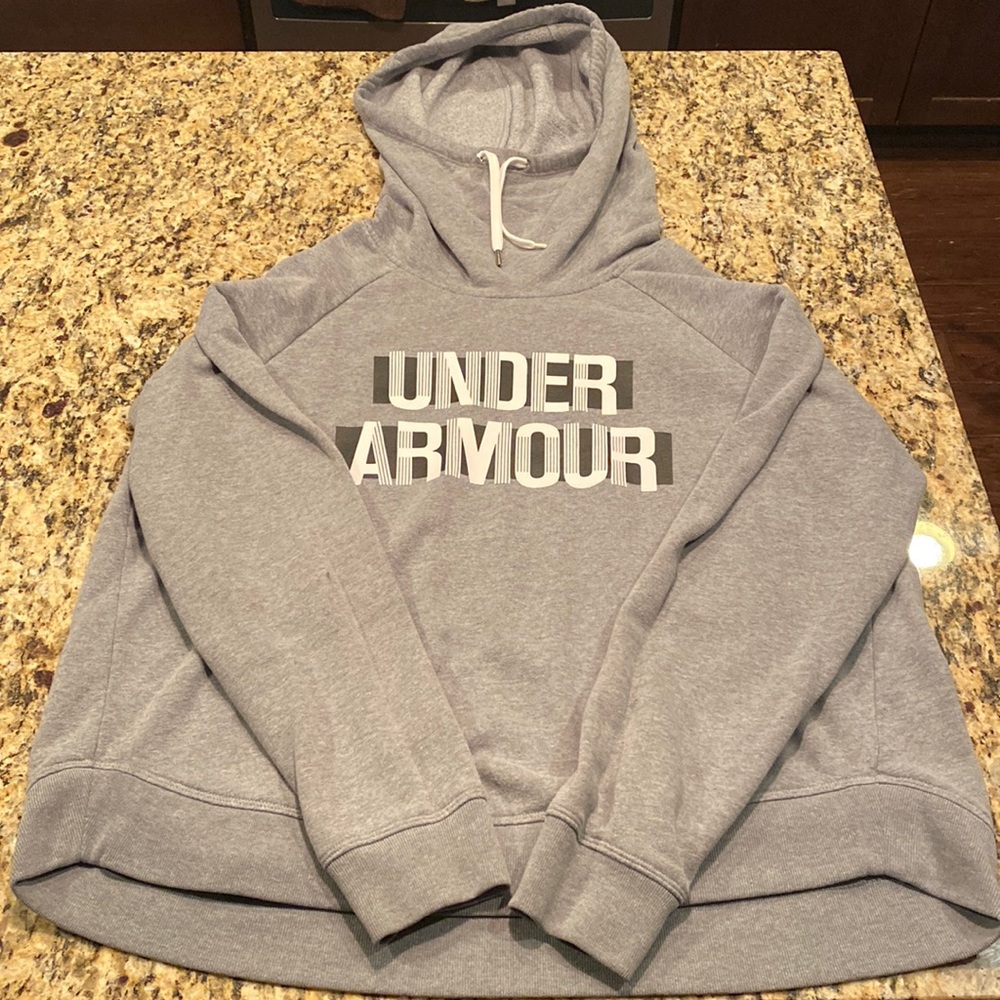 Under Armor hoodie that still has some love to give! Size XL.
